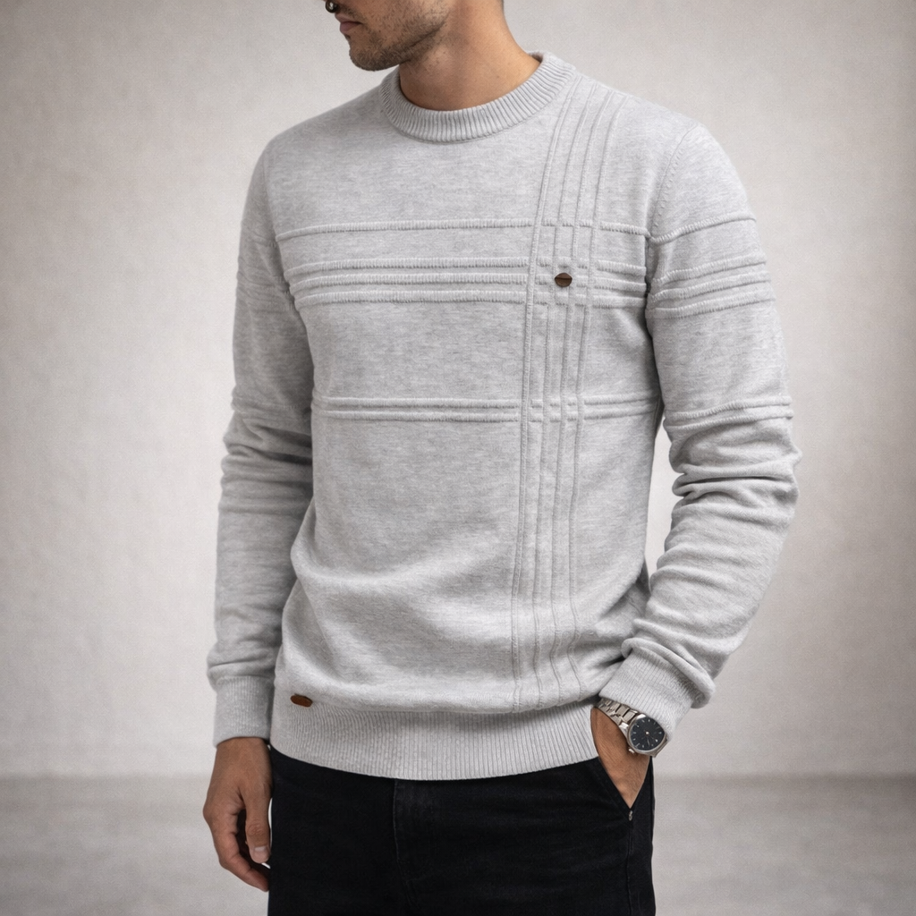 Borja | Elegante jersey de hombre con diseño de cuadros
