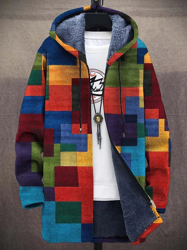 Daniel | Chaqueta con capucha y cremallera de lujo inspirada en el arte