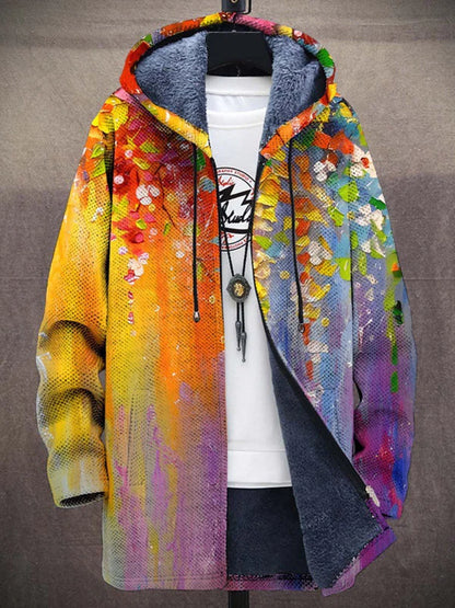 Daniel | Chaqueta con capucha y cremallera de lujo inspirada en el arte