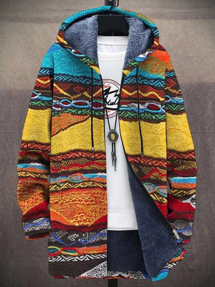 Daniel | Chaqueta con capucha y cremallera de lujo inspirada en el arte