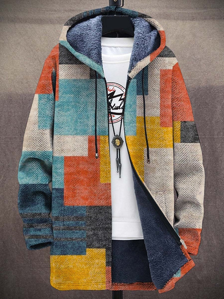 Daniel | Chaqueta con capucha y cremallera de lujo inspirada en el arte